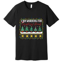 I Am Working For Christmas Break Teacher 5 Stars Premium T-Shirt