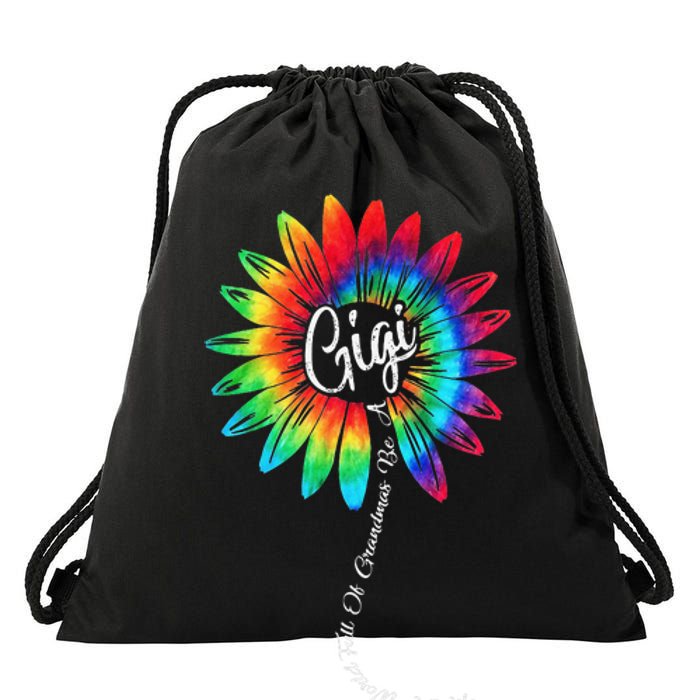 In A World Full Of Grandmas Be A GiGi Happy Mother's Day Drawstring Bag