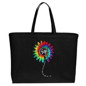 In A World Full Of Grandmas Be A GiGi Happy Mother's Day Cotton Canvas Jumbo Tote