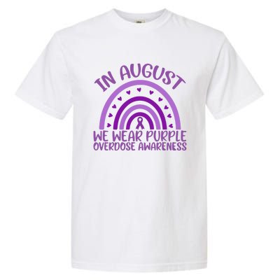 In August We Wear Purple Overdose Awareness Garment-Dyed Heavyweight T-Shirt