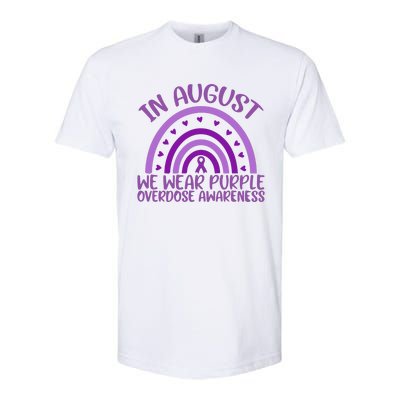 In August We Wear Purple Overdose Awareness Softstyle CVC T-Shirt