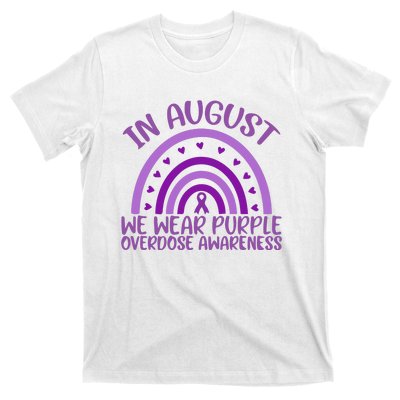 In August We Wear Purple Overdose Awareness T-Shirt