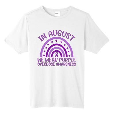 In August We Wear Purple Overdose Awareness Tall Fusion ChromaSoft Performance T-Shirt