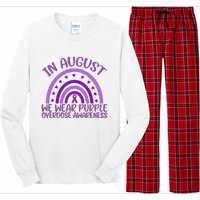 In August We Wear Purple Overdose Awareness Long Sleeve Pajama Set