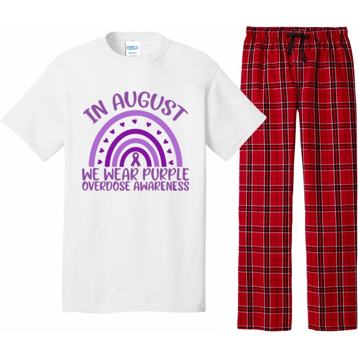 In August We Wear Purple Overdose Awareness Pajama Set