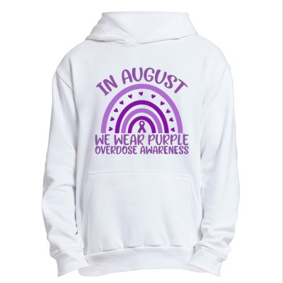 In August We Wear Purple Overdose Awareness Urban Pullover Hoodie