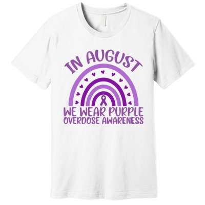 In August We Wear Purple Overdose Awareness Premium T-Shirt