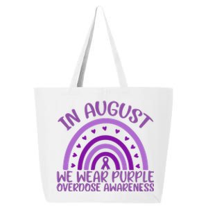 In August We Wear Purple Overdose Awareness 25L Jumbo Tote