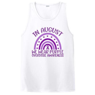 In August We Wear Purple Overdose Awareness PosiCharge Competitor Tank