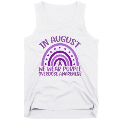 In August We Wear Purple Overdose Awareness Tank Top