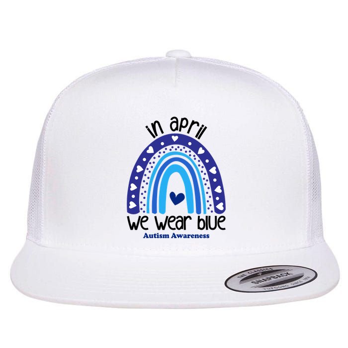 In April We Wear Blue Autism Awareness Flatbill Hat