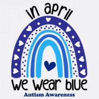 In April We Wear Blue Autism Awareness Flatbill Hat