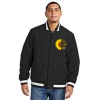 In A World Full Of Grandmas Be Mimi Sunflower Insulated Varsity Jacket