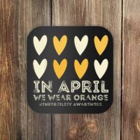 In April We Wear Orange Infertility Awareness Week IVF Coaster