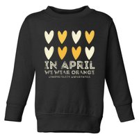 In April We Wear Orange Infertility Awareness Week IVF Toddler Sweatshirt