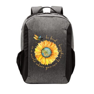 In A World Where You Can Be Anything Be Kind Sunflower Vector Backpack