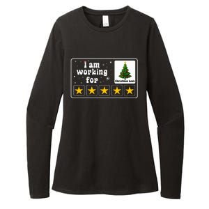 I Am Working For Christmas Break 5 Stars Xmas Tree Womens CVC Long Sleeve Shirt