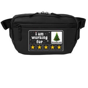 I Am Working For Christmas Break 5 Stars Xmas Tree Crossbody Pack