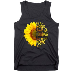 In A World Full Of Grandmas Be Momo Sunflower Tank Top