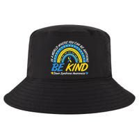 In A World Where You Can Be Anything Be Kind Down Syndrome Awareness Blue Yellow Cool Comfort Performance Bucket Hat
