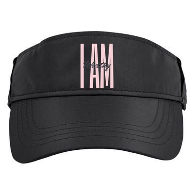 I Am Worthy Inspirational Funny Gift Adult Drive Performance Visor