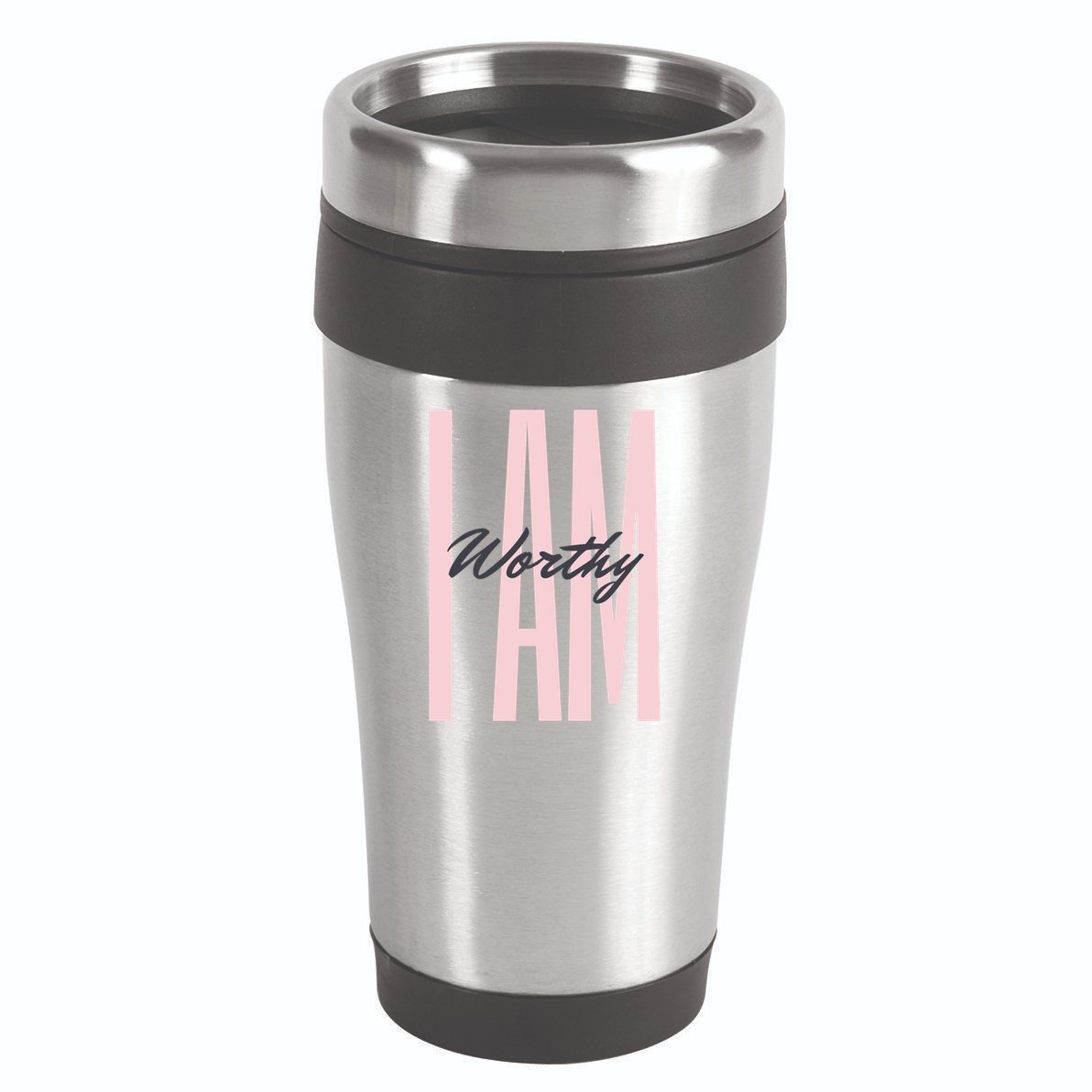 I Am Worthy Inspirational Funny Gift 16oz Travel Tumbler