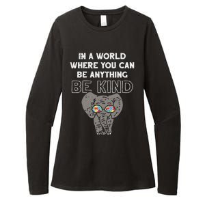 In A World Anything Be Kind Cute Autism Elephant Gift Womens CVC Long Sleeve Shirt