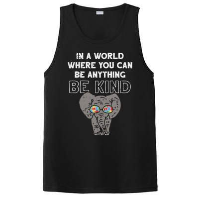 In A World Anything Be Kind Cute Autism Elephant Gift PosiCharge Competitor Tank