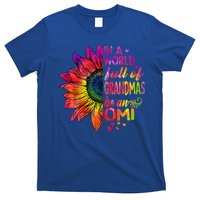 In A World Full Of Grandmas Be Omi Sunflower Christmas Gift T-Shirt