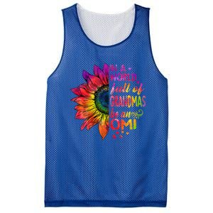 In A World Full Of Grandmas Be Omi Sunflower Christmas Gift Mesh Reversible Basketball Jersey Tank