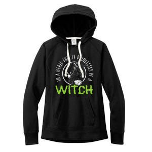 In A World Full Of Princesses Be A Witch Halloween Gift Women's Fleece Hoodie