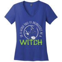 In A World Full Of Princesses Be A Witch Halloween Gift Women's V-Neck T-Shirt