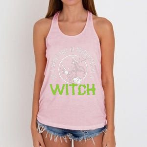 In A World Full Of Princesses Be A Witch Halloween Gift Women's Knotted Racerback Tank