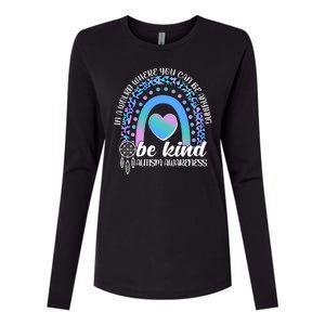 In A World Where You Can Be Anything Be Kind Autism Awareness Womens Cotton Relaxed Long Sleeve T-Shirt