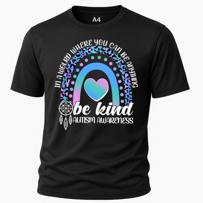 In A World Where You Can Be Anything Be Kind Autism Awareness Performance Shirt