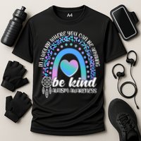 In A World Where You Can Be Anything Be Kind Autism Awareness Performance Shirt