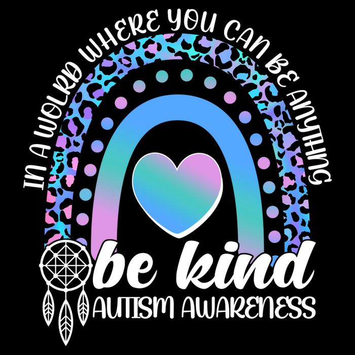 In A World Where You Can Be Anything Be Kind Autism Awareness Bucket Hat