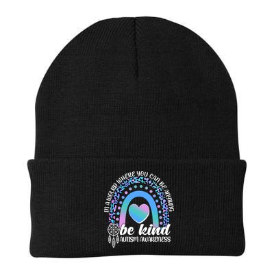 In A World Where You Can Be Anything Be Kind Autism Awareness Beanie