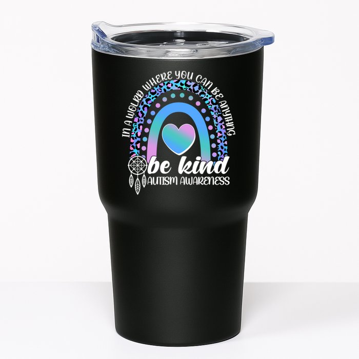 In A World Where You Can Be Anything Be Kind Autism Awareness Tumbler
