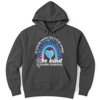In A World Where You Can Be Anything Be Kind Autism Awareness Hoodie