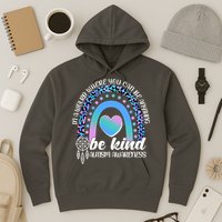 In A World Where You Can Be Anything Be Kind Autism Awareness Hoodie