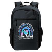 In A World Where You Can Be Anything Be Kind Autism Awareness Backpack