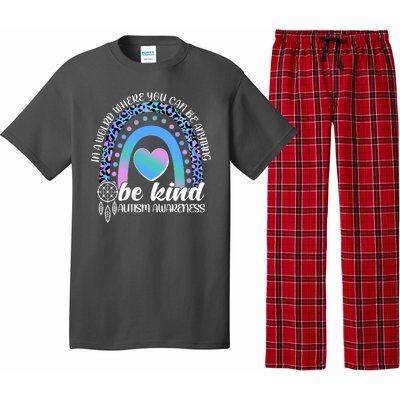 In A World Where You Can Be Anything Be Kind Autism Awareness Pajama Set