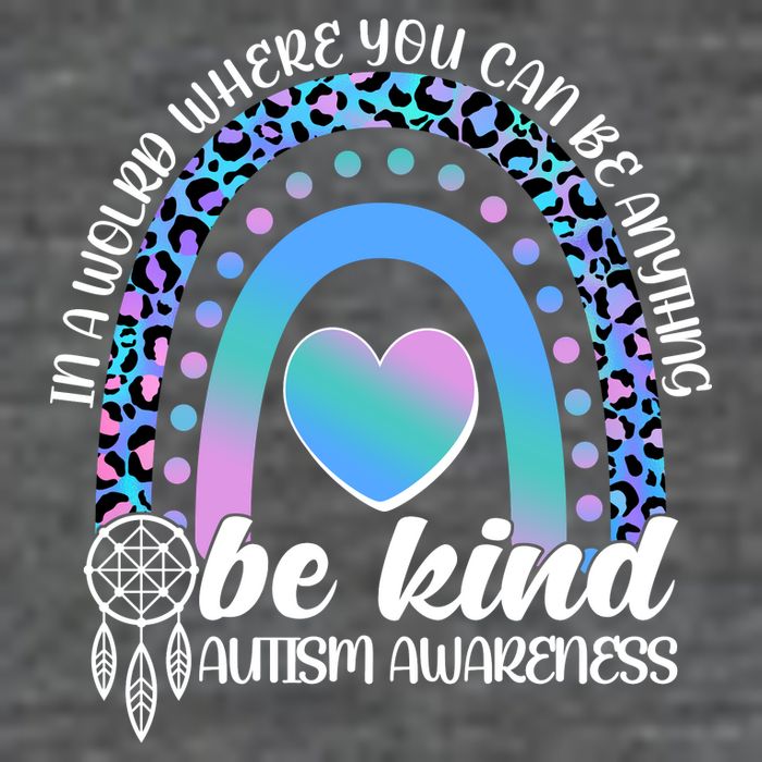 In A World Where You Can Be Anything Be Kind Autism Awareness Baby Bodysuit