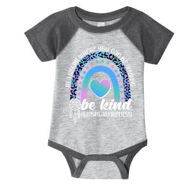 In A World Where You Can Be Anything Be Kind Autism Awareness Infant Baby Jersey Bodysuit