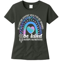 In A World Where You Can Be Anything Be Kind Autism Awareness Womens T-Shirt