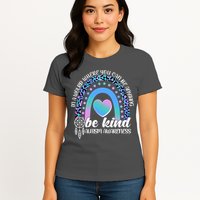 In A World Where You Can Be Anything Be Kind Autism Awareness Womens T-Shirt