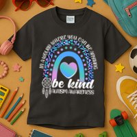 In A World Where You Can Be Anything Be Kind Autism Awareness Kids T-Shirt