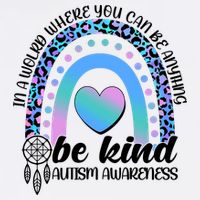 In A World Where You Can Be Anything Be Kind Autism Awareness Garment-Dyed Sweatshirt