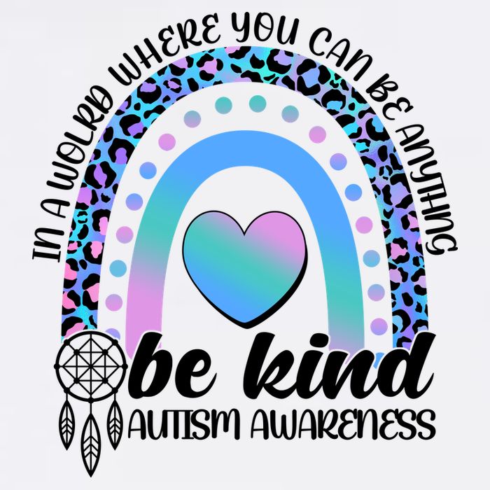 In A World Where You Can Be Anything Be Kind Autism Awareness Garment-Dyed Sweatshirt